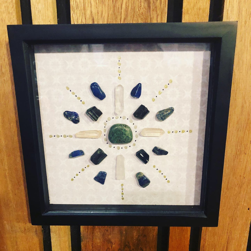Crystal Gridded Shadow Boxes