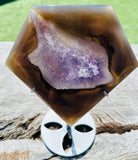 Druzy Agate Diamond on Stand No 2