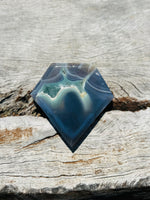 Druzy Agate Diamond on Stand No 1