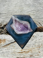 Druzy Agate Diamond on Stand No 2