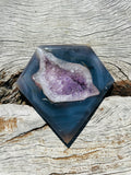 Druzy Agate Diamond on Stand No 2