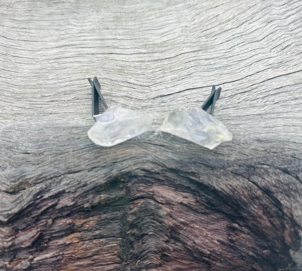 Clear Quartz Point Crystal Air Vent Clips for cars