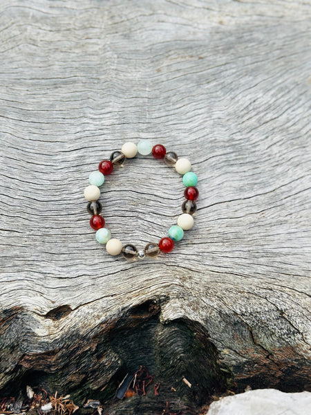 Abundance, Anxiety, Clarity, Calm, Motivation and Protection Beaded Bracelet