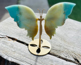 Amazonite Butterfly Wing on Stand 🦋