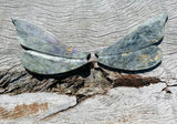 Labradorite Dragonfly Wings on Stand