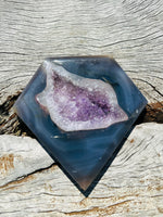 Druzy Agate Diamond on Stand No 2