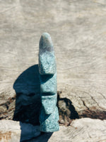 Moss Agate Moon Carving No 2