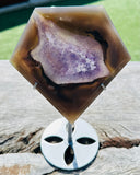 Druzy Agate Diamond on Stand No 2