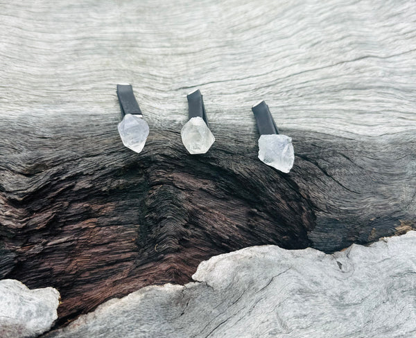 Clear Quartz Point Small Crystal Air Vent Clips for cars