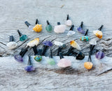 Amethyst Polished Crystal Air Vent Clips for cars