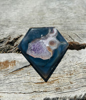 Druzy Agate Diamond on Stand No 2