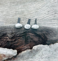 White Howlite Crystal Air Vent Clips for cars