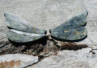 Labradorite Dragonfly Wings on Stand