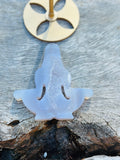 Druzy Agate Meditating Yoga Goddess on Stand No 2