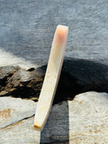 Pink Amethyst Moon on Stand Large No 2