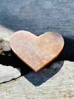 Pink Amethyst Heart on Stand No 2