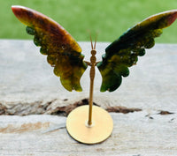 Ocean Jasper Butterfly Wings on Stand 🦋