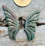 Ocean Jasper Butterfly Wings on Stand 🦋