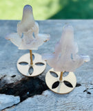 Druzy Agate Meditating Yoga Goddess on Stand No 2