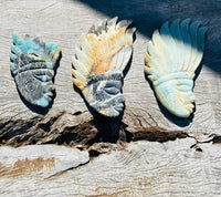 Amazonite Indian Head on Stand No 1