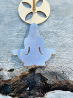 Druzy Agate Meditating Yoga Goddess on Stand No 2