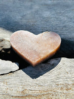 Pink Amethyst Heart on Stand No 2