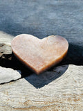 Pink Amethyst Heart on Stand No 2