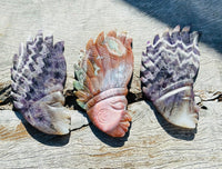 Dream Amethyst Indian Head on Stand No 2