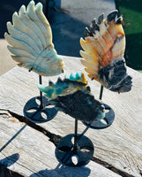 Amazonite Indian Head on Stand No 1