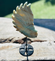 Amazonite Indian Head on Stand No 1