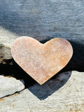 Pink Amethyst Heart on Stand No 2