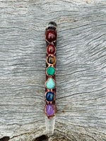 Chakra Wand with Clear Quartz Point