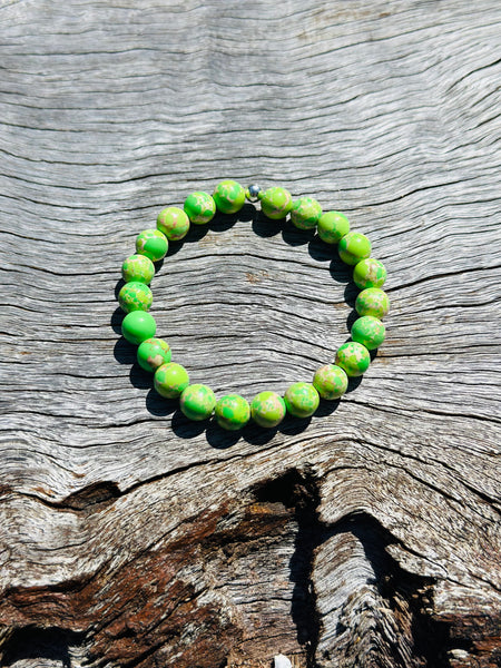 Green Turquoise Beaded Bracelet 💚