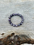 Amethyst Beaded Bracelet 12mm 💜