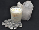 Clear Quartz Master Healer Crystal Candle