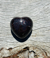 Garnet Puff Heart Medium