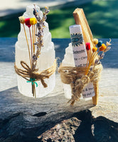 Selenite Stick with Dried Happy Flowers and Lavender ❤️❤️
