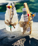 Selenite Stick with Dried Happy Flowers and Lavender ❤️❤️