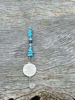 Turquoise Guardian Angel Suncatcher