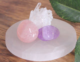 Round Selenite Charging Plate Large 14cm-15cm