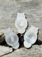 Selenite Owl Trinket Bowl Small 🦉