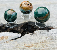 Ocean Jasper Sphere with Stand No1