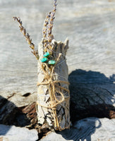 White Sage Stick Medium with Lavender & Daisies