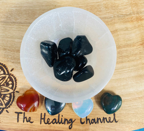 Black Tourmaline Tumbled Stone Large