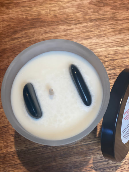 Protection and Empowerment Obsidian Candle