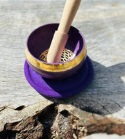 Tibetan Singing Bowl Crown Chakra Purple