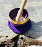 Tibetan Singing Bowl Crown Chakra Purple
