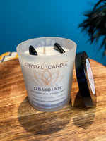 Protection and Empowerment Obsidian Candle