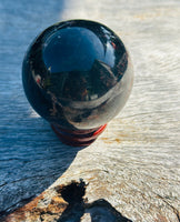 Petrified Wood Sphere with Stand ❤️