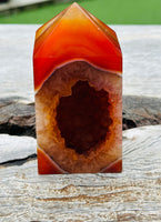 Carnelian Druzy Tower ❤️